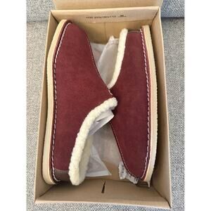 NEW Clark’s Apollo Sail Men’s Slippers – Burgundy – Size 9, Medium width – NIB